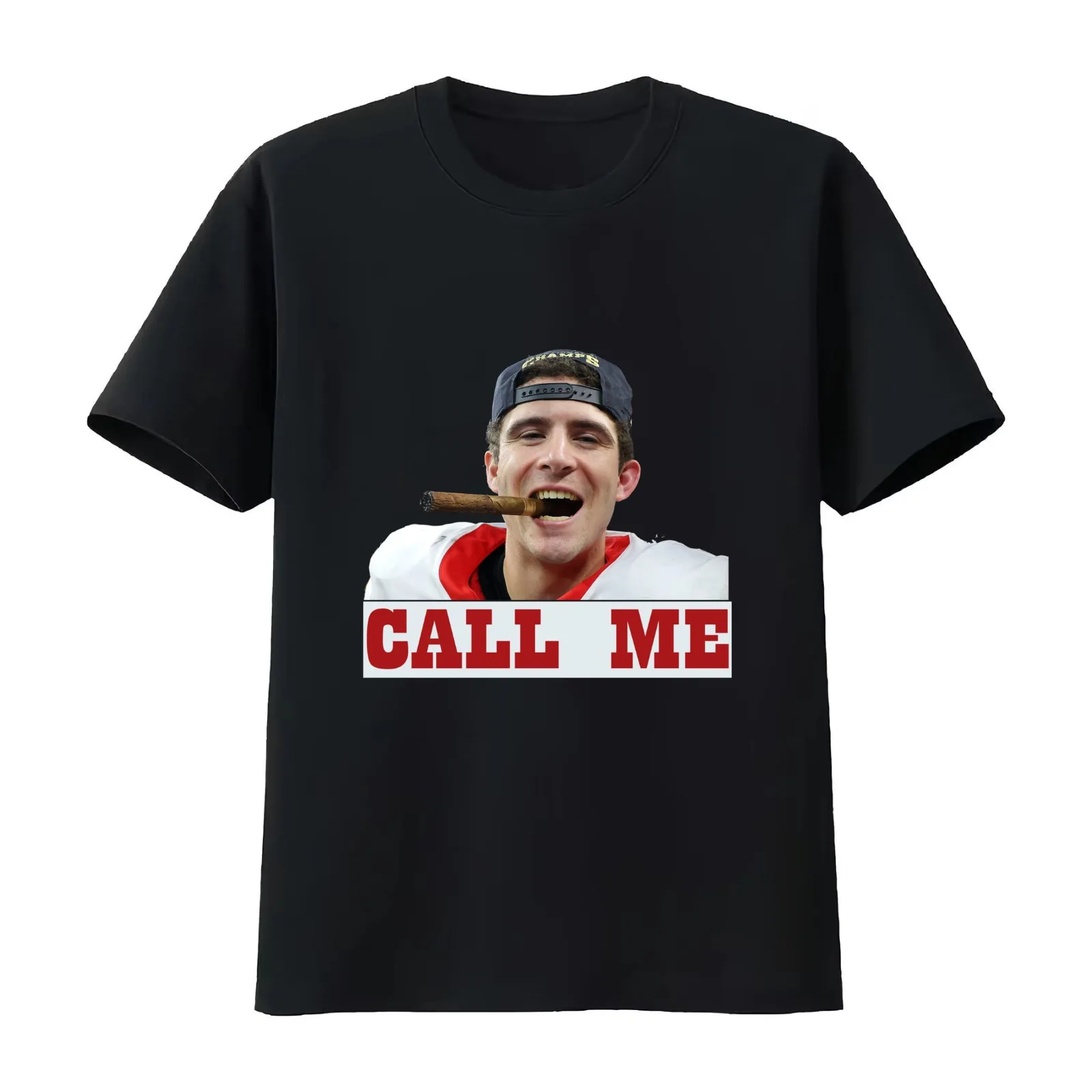 stetson bennett call me T-Shirt Summer Casual Cotton Tee Oversized Streetwear Tops Vintage Graphic Print Unisex Men Women