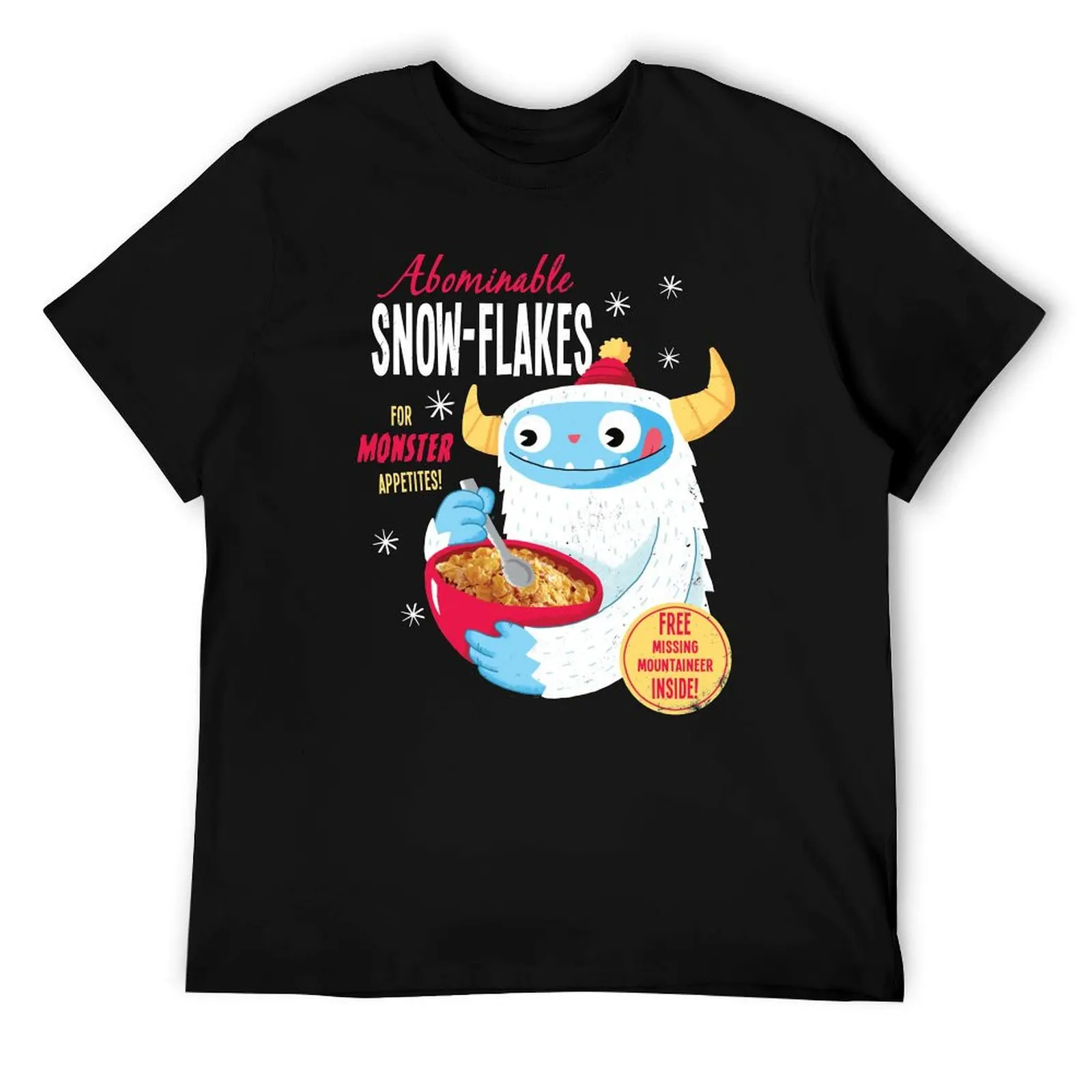 

Abominable Snowflakes T-Shirt cotton tshirt 100% g man t shirts for men cotton t shirt pack T-Shirt