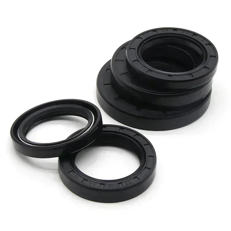 TC NBR Oil Seal ID 38mm OD 50mm ~ 72mm THK 7/8/10/12mm Nitrile Rubber Oil Resistant Double Lip Skeleton Rotating Shaft Gaskets