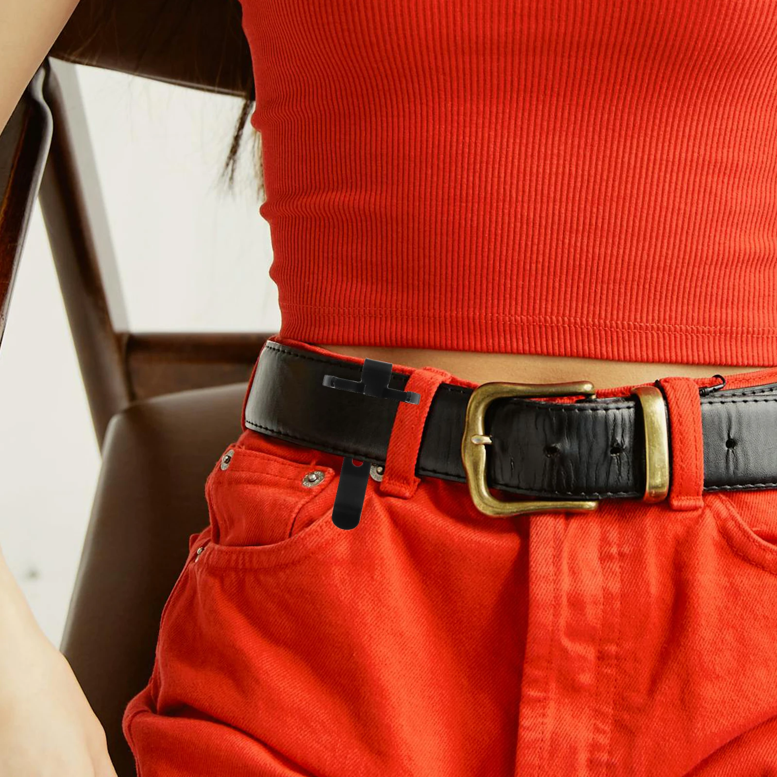 

Heavy Duty Metal Belt Pocket Hat Mount 2 In 1 Flashlight Holder For Work Outdoor Pen Clip Small Lightweight Multifunctional