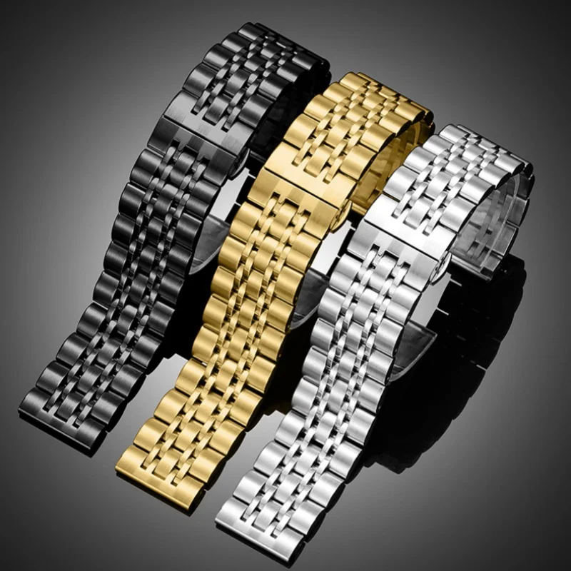 20mm 22mm Quick Release Stainless Steel Watch Strap Replacement for Women Men Universal Waterproof Watch Band Bracelet Accessory