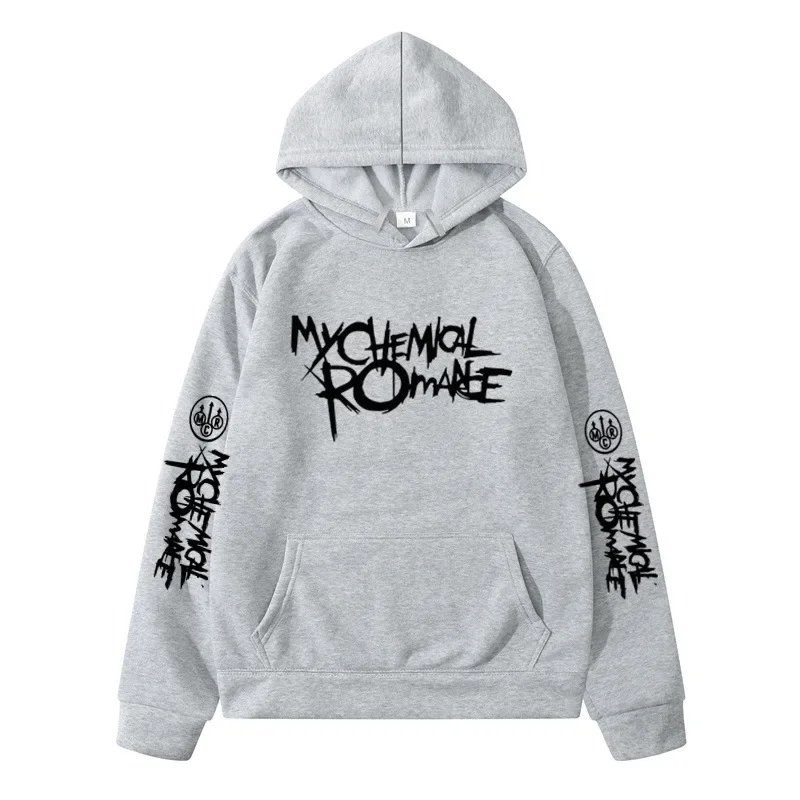 Adult Men's Casual Sweatshirt, My Chemical Romance Band (MCR) Print, Autumn/Winter Street Style Loose Pullover Sweatshirt