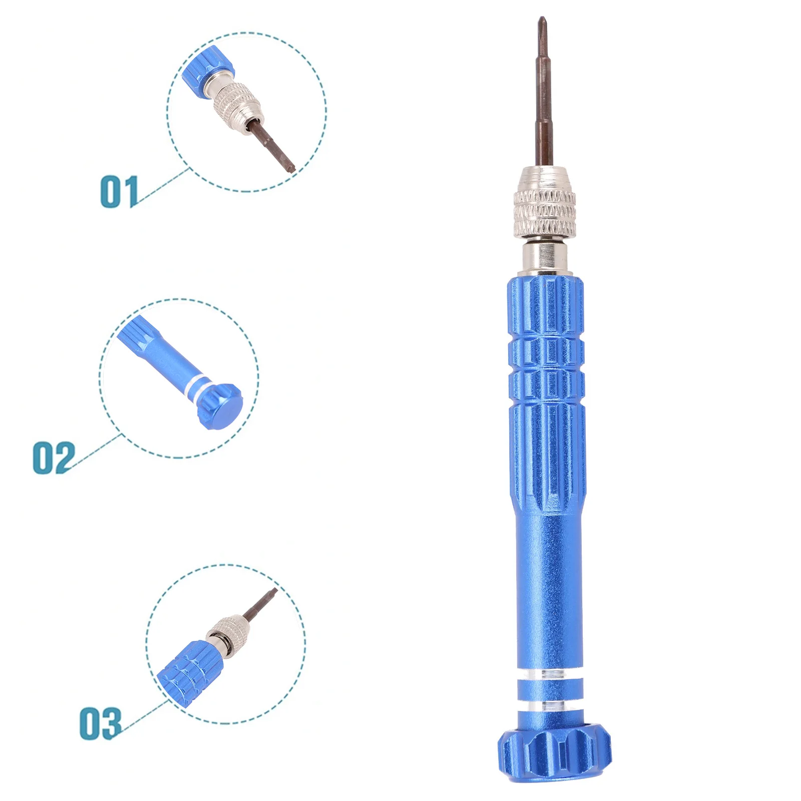 5 In1 Multi-Function Screwdriver Set Repair Tool For Mobile Phone Watch Glasses Precision Torx Flat Cross Star Head Screwdriver