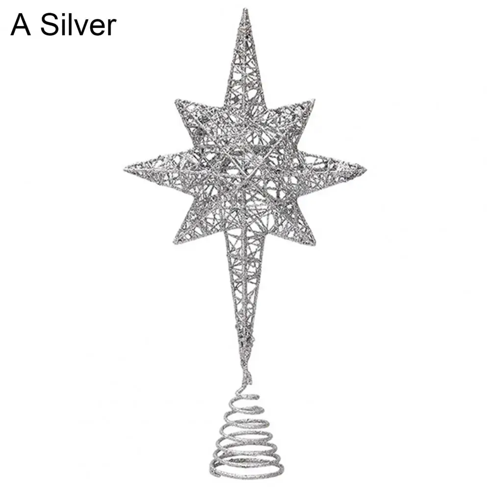 

Christmas Tree Star Decoration Xmas Tree Top Star Shimmering 3d Christmas Tree Topper Hollow-out Design with for Festive