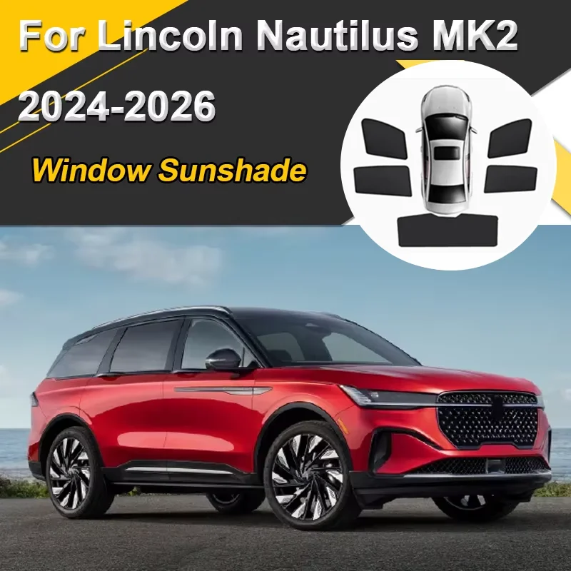 

Автомобильные солнцезащитные козырьки для Lincoln Nautilus MK2 CDX707 2024 2025 2026, солнцезащитные козырьки с магнитной теплоизоляцией, сетчатые аксессуары для оконных козырьков