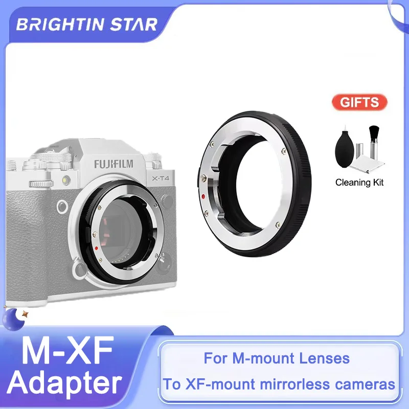 

Brightin Star LM-FX Camera Lens Adapter Convertor Ring for Leica M mount Lens to Fuji FX X Mount Camera XT5 XT20 XT30 XS XA5 PRO