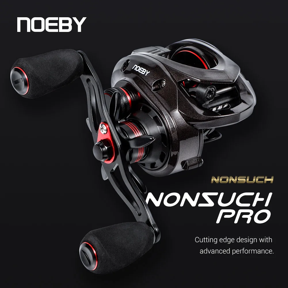 

Noeby Baitcasting Reel 8kg Max Drag 7.3:1 Gear Ratio Magnetic Braking System 11+1bb Low Profile Strong Saltwater Fishing Coil