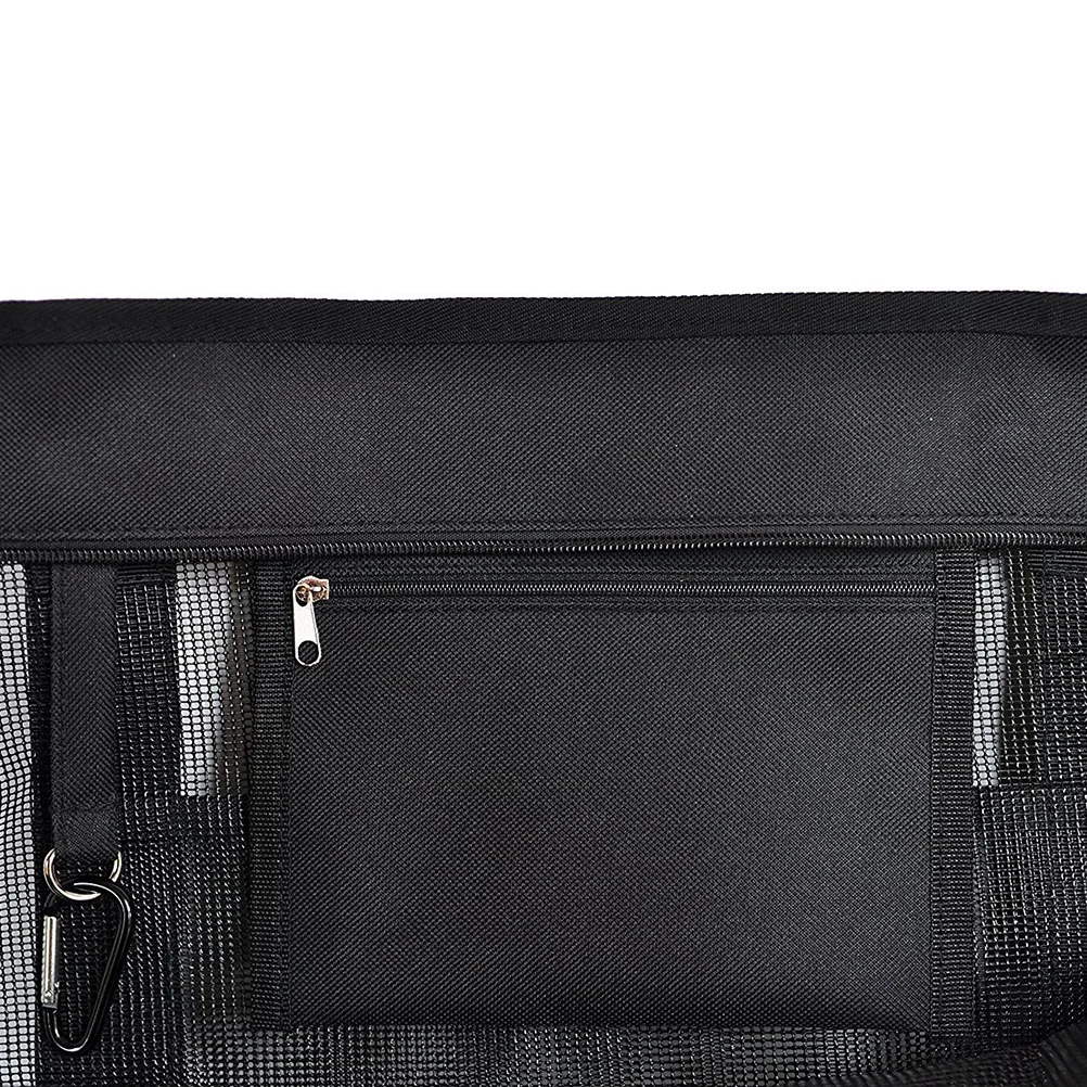 

Beach Mesh Dirty Laundry Net Tote Black Male Swimsuit Bathing Toy Storage Sand Bag Travel Household Collection Tool Storage Bag