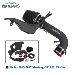 Kit tubo di aspirazione aria fredda modifica auto Turbo per Ford Mustang GT 5.0L V8 Gas 2015-2017 con tubo di aspirazione filtro aria ad alto flusso