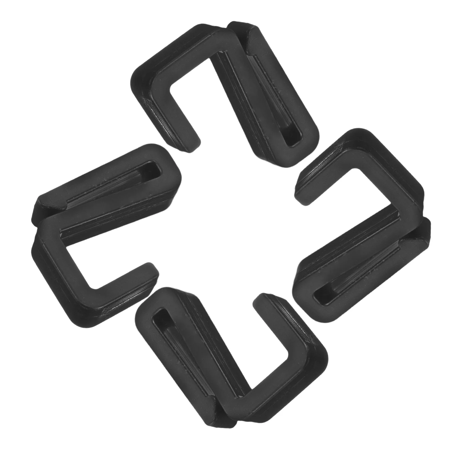 4pcs Plastic Z For Hanging Clothes Multi-Functional Microwave Rack White Utility Kitchen Wardrobe Organizer Hooks Home