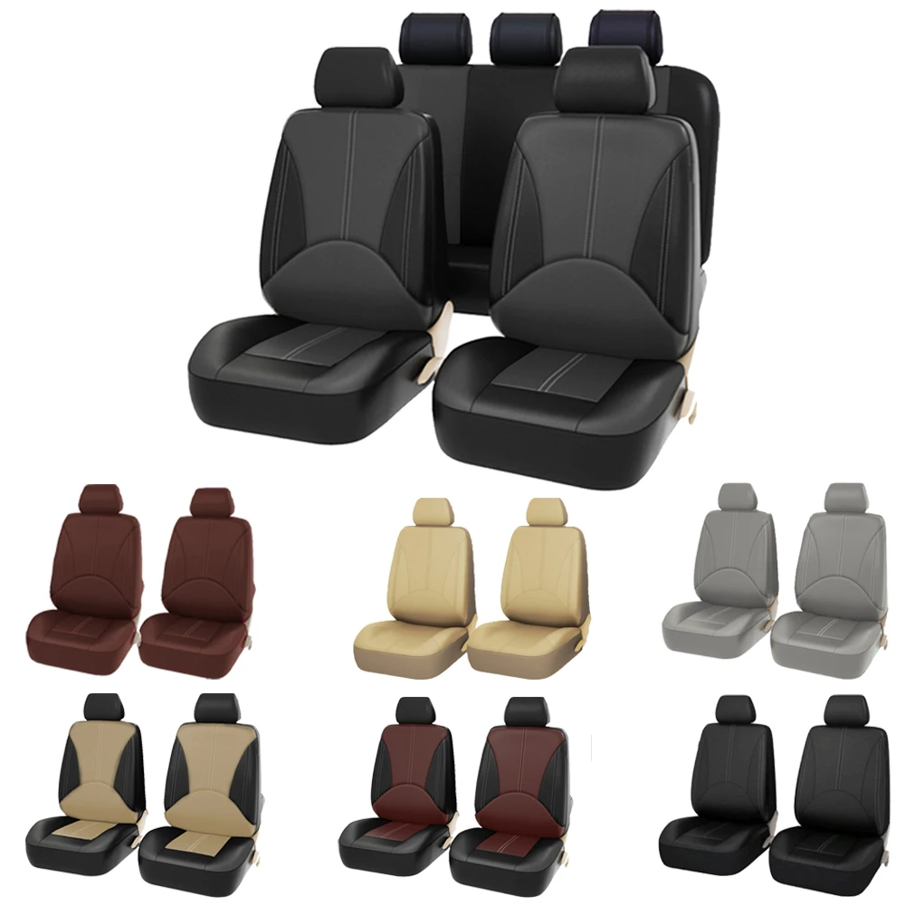 

4/9PCS PU Leather Car Seat Covers For GREAT WALL M1 M2 M4 Hover H3 X200 Hover H6 Coupe Auto Seat Cushion Cover Car Accessories