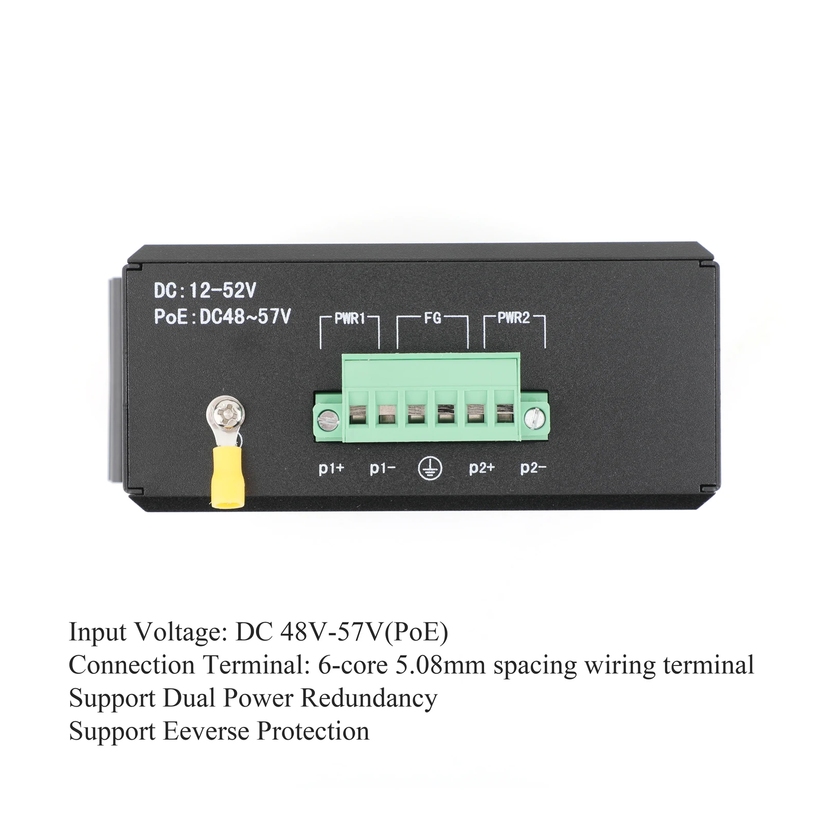 Industrieller POE-Switch mit 5/8-Port, 100/1000 Mbit/s, DIN-Schiene, Plug-and-Play, für Werksautomations- und Überwachungssysteme – Detail 18