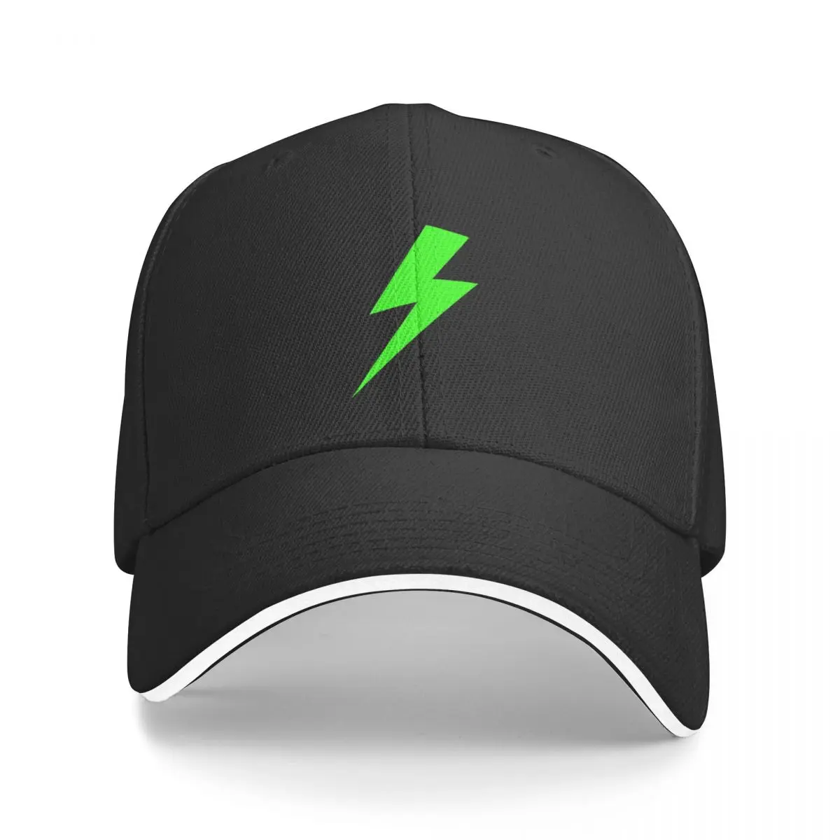 

Neon Green Lightning Bolt Baseball Cap Mountaineering Luxury Man Hat Men's Luxury Women's