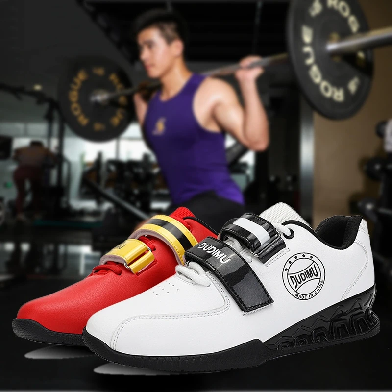 New Professional Men\'s High-quality Weightlifting Shoes Indoor Fitness Training Shoes Non Slip Squatting Weightlifting Shoes