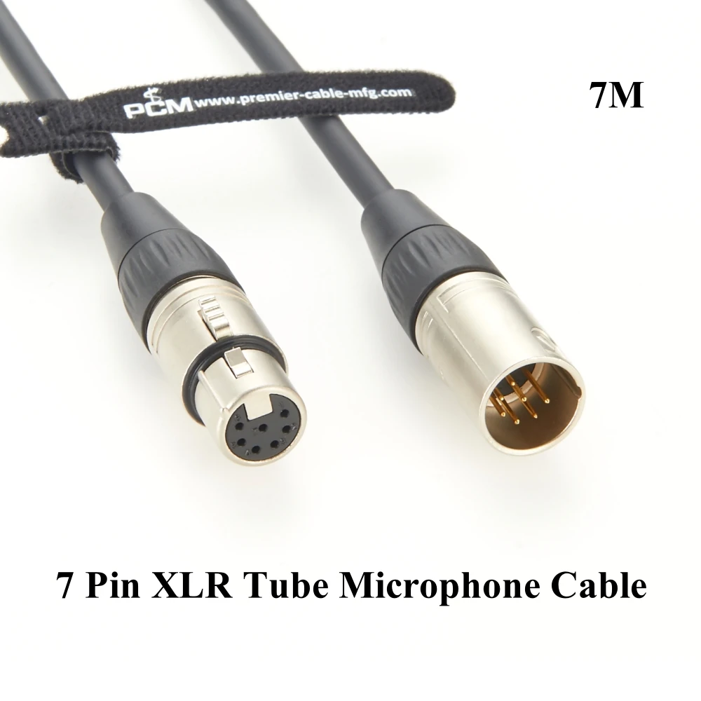 7 Pin XLR Tube Microphone Cable XLR Male to Female Extension Cable Mic Audio XLR Connector Cable for Microphone and Audio