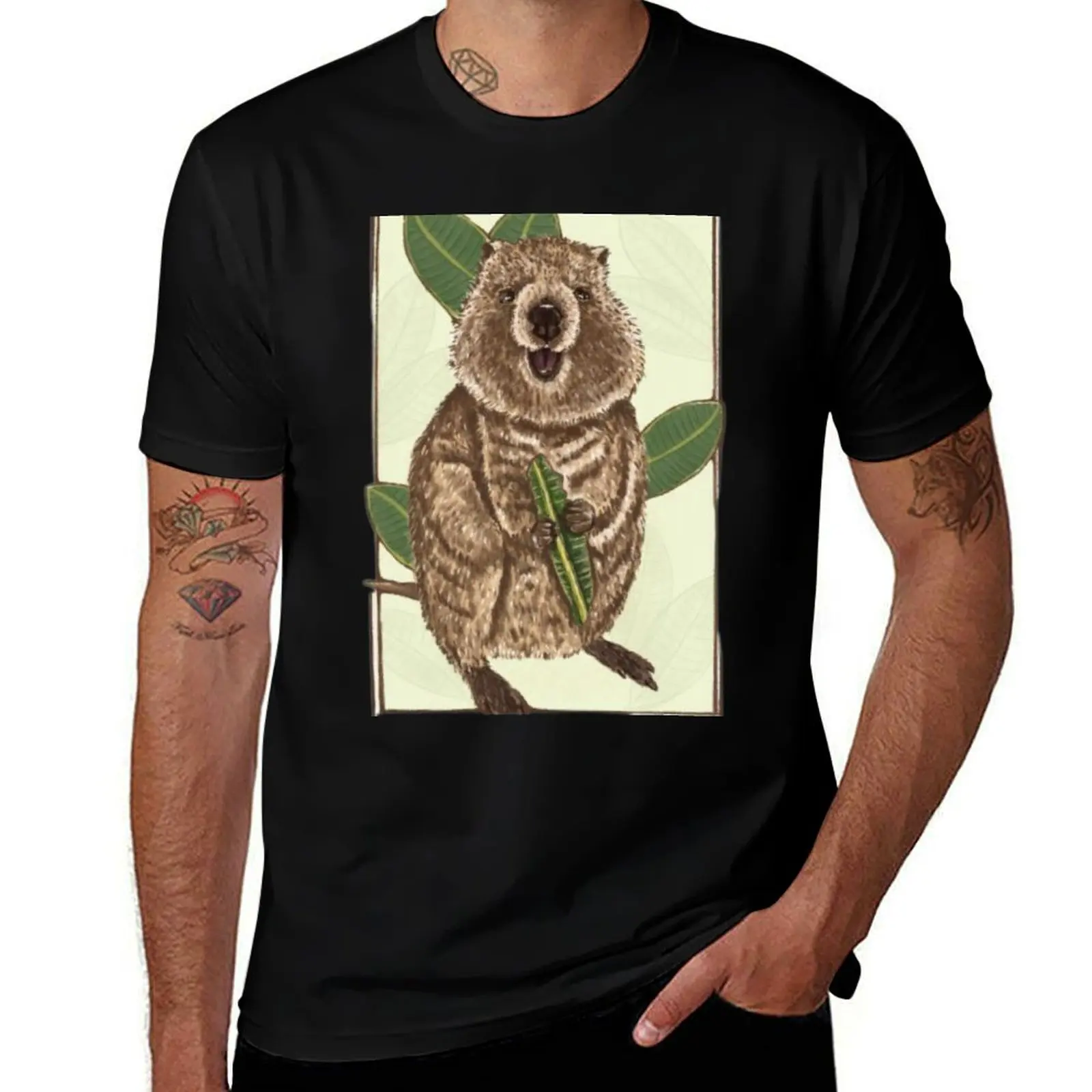 

Quokka Selfies - Happy Quokka He Makes Everyone Happy! Smile like a Happy as a Happy little creature T-Shirt