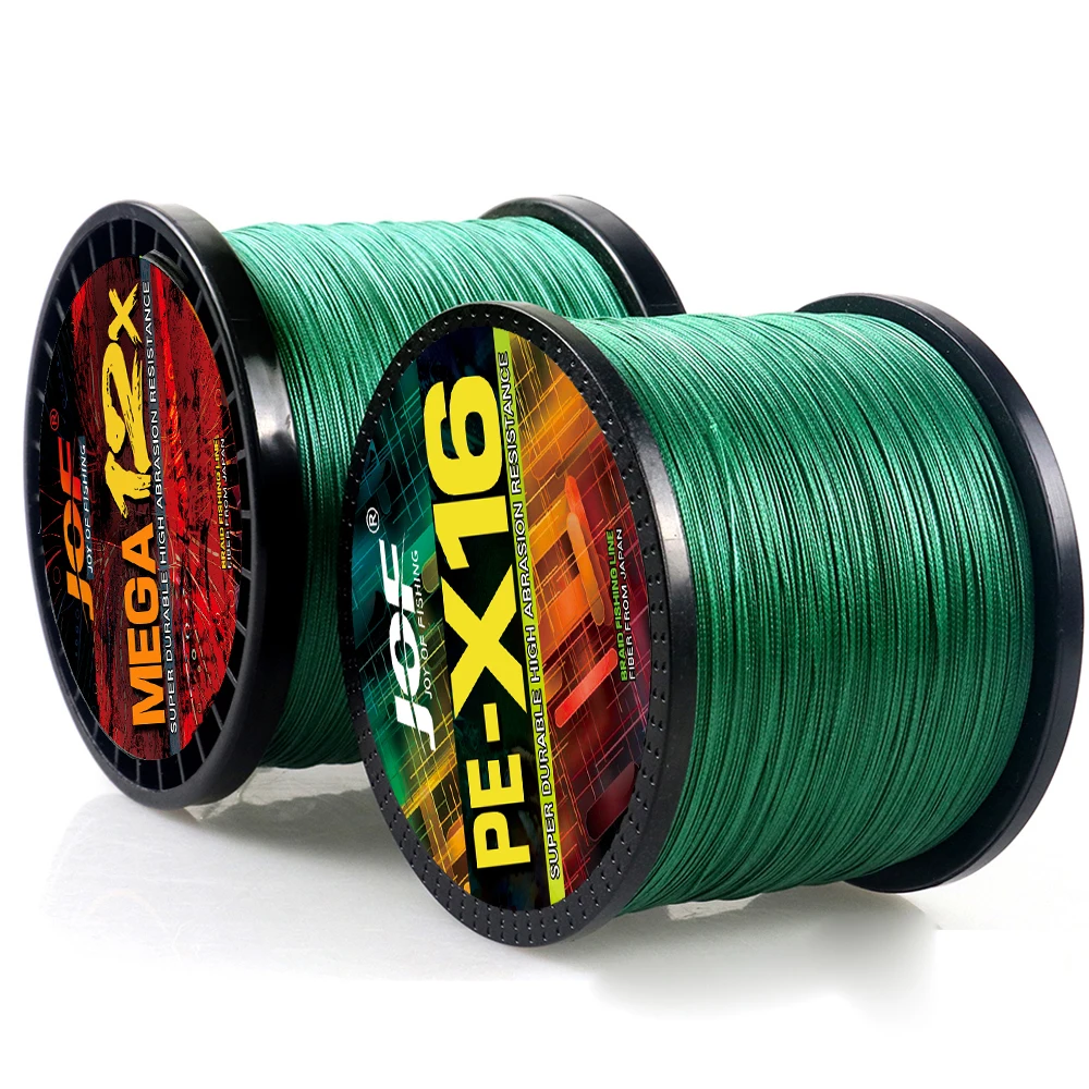 JOF Multifilament 12/16 Strands Braided Fishing Line PE Wire 100M 300M Jigging Sea Saltwater Freshwater Pesca Abrasion Resistant