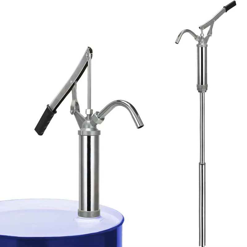 

Lever Action Manual Barrel Pump Delivering Fuel Diesel Manual Oil Pump 55 Gallon Drum Tank