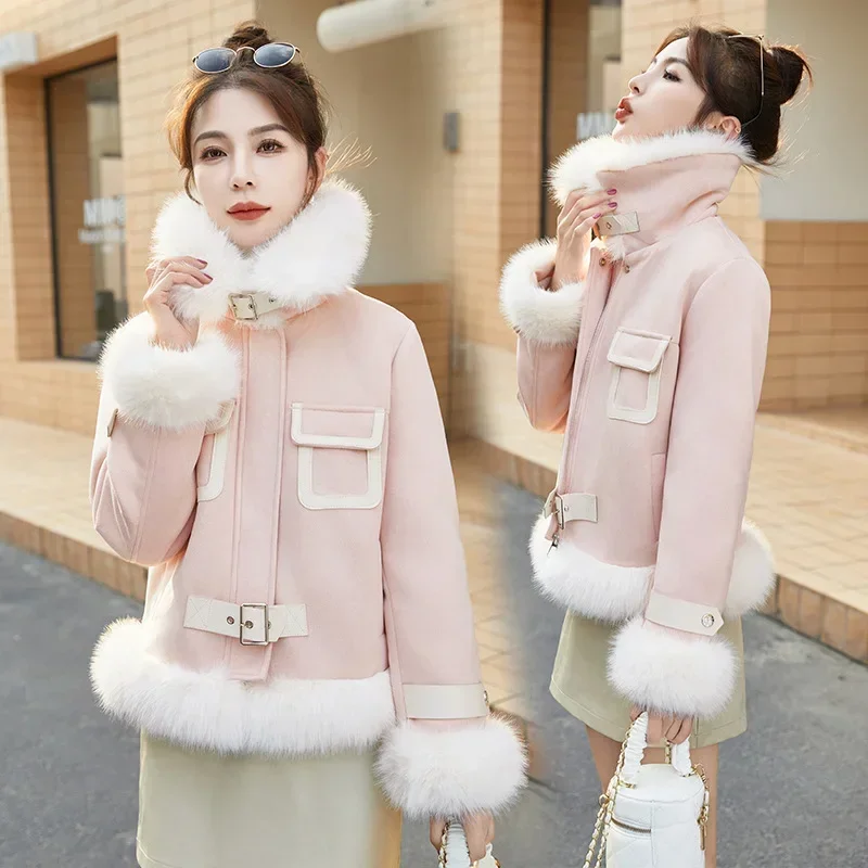 Women's Winter Fashion Trendy Simple Elegant Down Coat Thick Long Sleeves Warm Comfortable Ladies Outerwear Hj8319