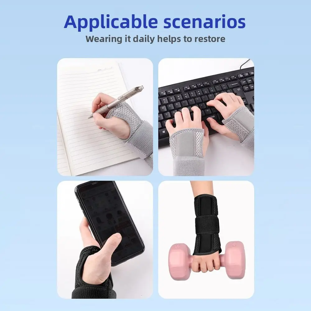 Night Support Wrist Brace for Carpal Tunnel Pain Relief Adjustable Wrist Sleep Supports Breathable Soft Splints Arm Stabilizer