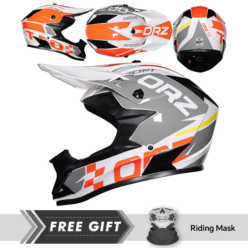 Off Road Helmet Eye Face Protection Comfortable Ventilation Dirt Bike Helmet Quick Release Buckle Motorcycle Helmets DOT