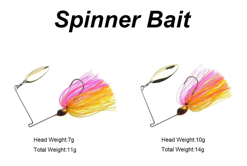 HISTOLURE Spinner Köder 7g 10g Draht Köder Buzzbait Metall Löffel Jig Angelköder Spinnerbait Swimbait Bass – Detail 2