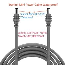 High Quality Replacement Kabel Starlink Mini DC Charge Cable Waterproof 3FT/6FT/10FT/16.4FT/33FT/49FT/65FT DC to DC Power Cable