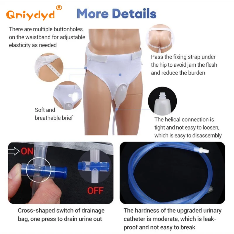 Urinary Collector Bag Urine Collector Elderly Urine Bag Bedridden Men and Women Urinal Collector Paralysis Bed Leak-proof