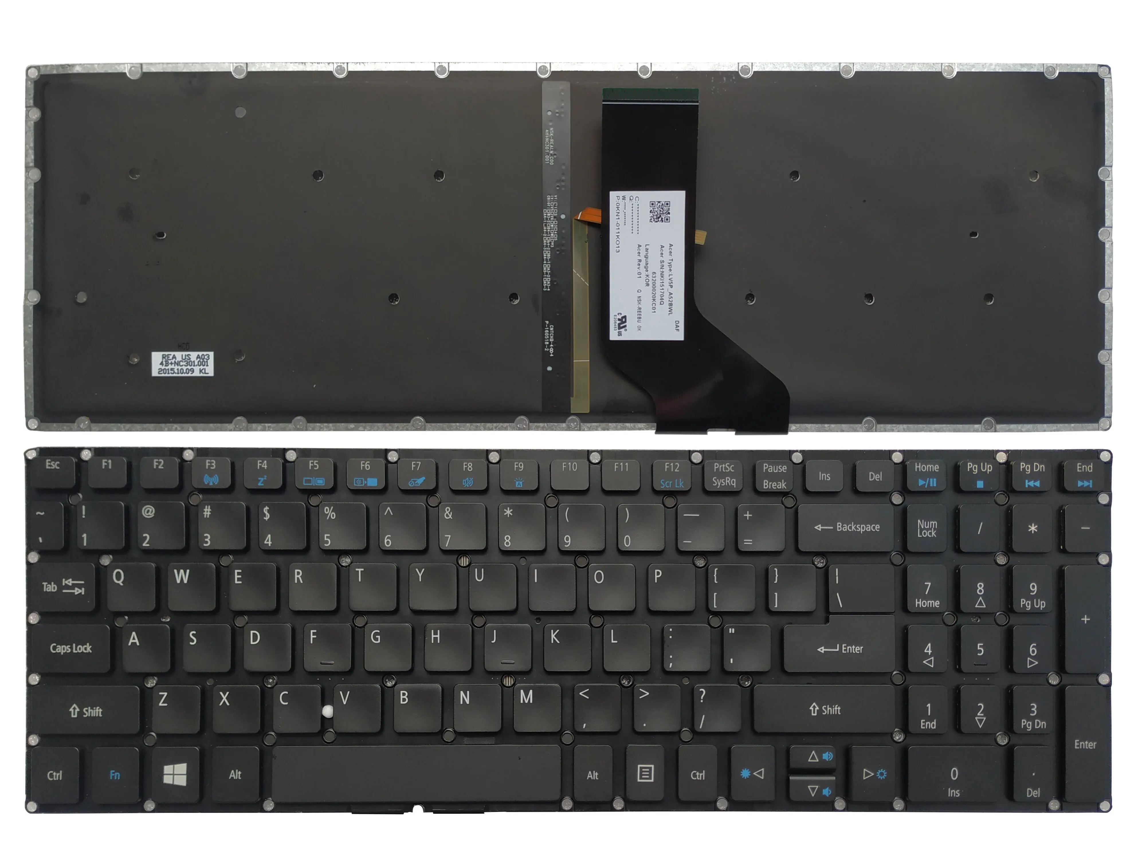 

New Backlit US Keyboard For Acer Aspire R15 R5-571 R5-571T R5-571TG English Black With Backlight