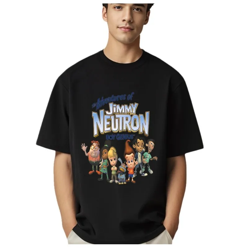 Jimmy Neutron Printed T Shirt Short Sleeved Casual Top Fashionable Street Wear Designer Clothing Round Neck T-shirt Graphic Tee