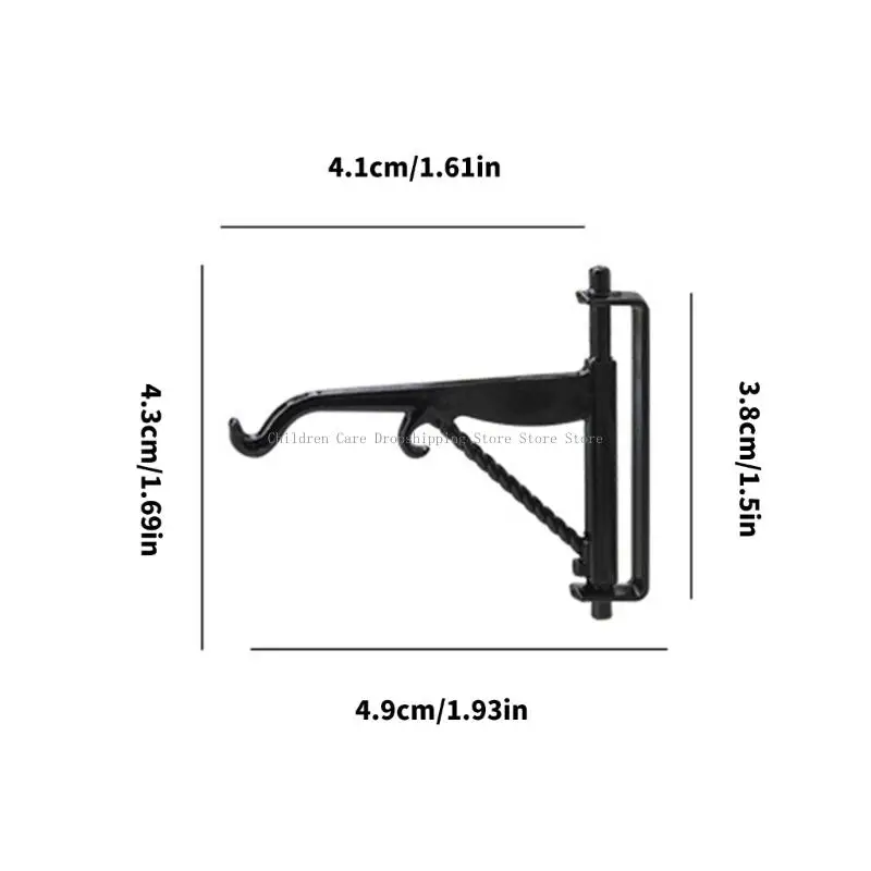 Realistisch model plantenbeugel 4 stuks metalen plantenhangers voor ambachtelijke poppenhuisproject tuinscène