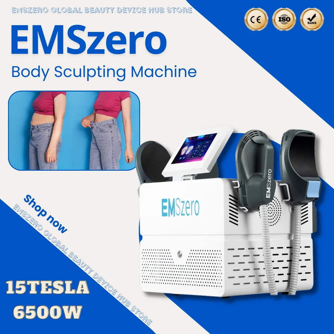 EMSzero 15 Tesla 6500w Hi-emt Muscle Stimulate Fat Removal EMS Body Slimming Butt Build Sculpt Machine Weight Lose for Salon