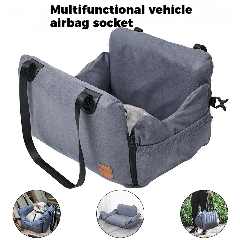 Pet Nest Portable Detachable Airbag Car Rear Seat Travel Extra Large Multi Functional Anti Fouling and Waterproof Dog Nest