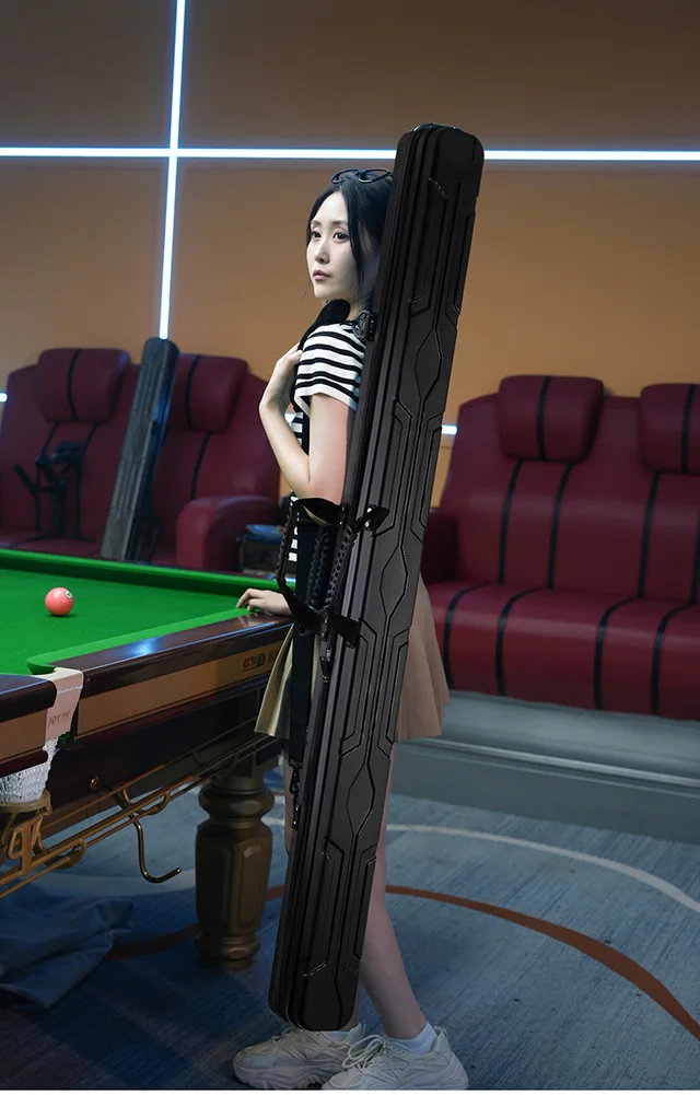 Multi-functional three-slot bar box high-grade billiards box small head three-slot bar box bar bag snooker bar box