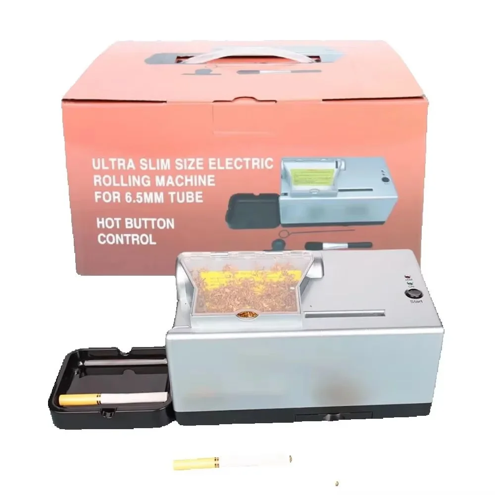 

High quality C97 Cigarette Injector Roller 6.5MM 8MM Smoke Tube Automatic Tobacco Rolling Machine with Tray Smoking Accessories