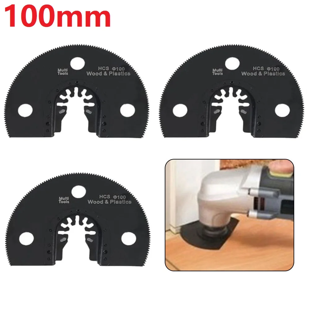 1/3 Stuks 100Mm Cirkelzaagblad Quick Release Universele Oscillerende Multi-Tool Voor Metalen Houtsnijden Slijpen Toegang Voor Elektrisch Gereedschap