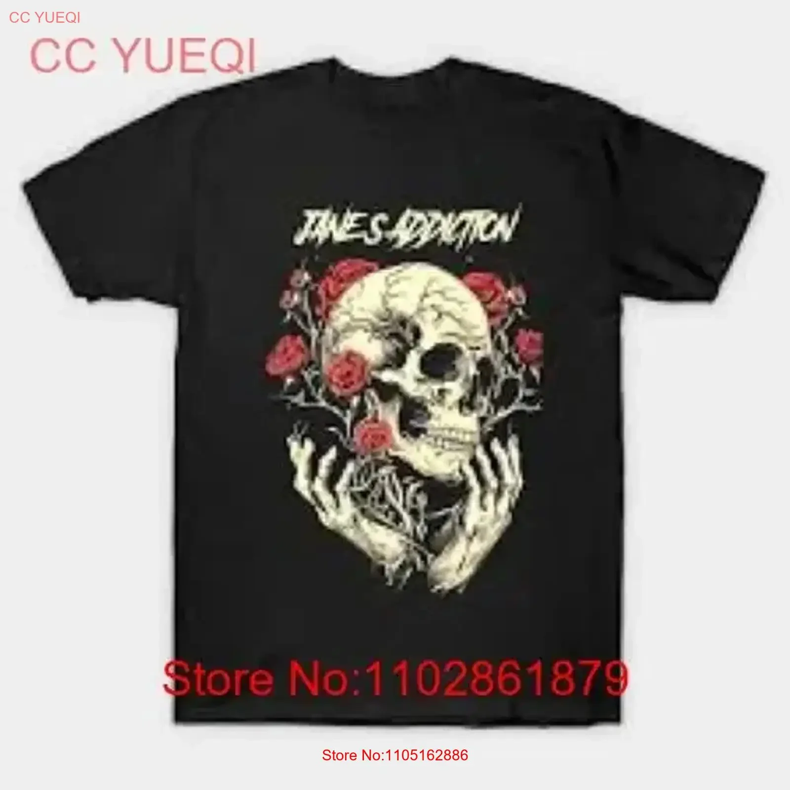 T ShirtPublicJANES ADDICTION Janes Fan Art Black All Size vintage Washed Stretched designer clothes Soft Top For Everyday Wear