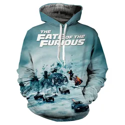 Fast and Furious 3D Print Hoodies Men Women Fashion Casual Hoodie Oversized Pullovers Hooded Sweatshirts Harajuku Kids Clothing