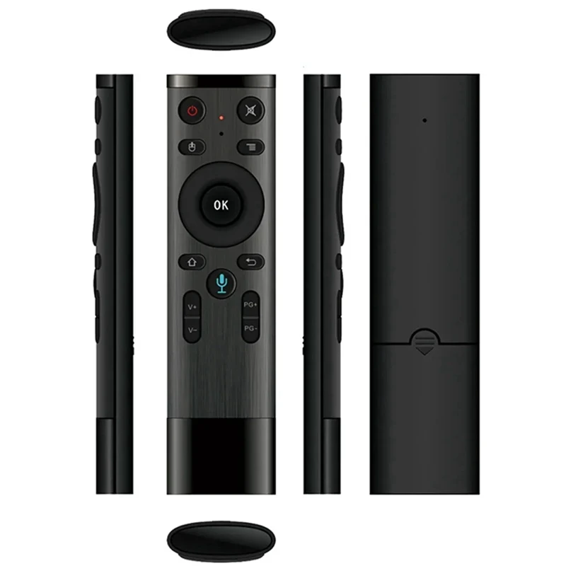 Q5 بلوتوث جهاز التحكم عن بعد ، لوحة المفاتيح اللاسلكية الصغيرة مربع التلفزيون الذكي ، ماوس الهواء ، صوت الأشعة تحت الحمراء ،
