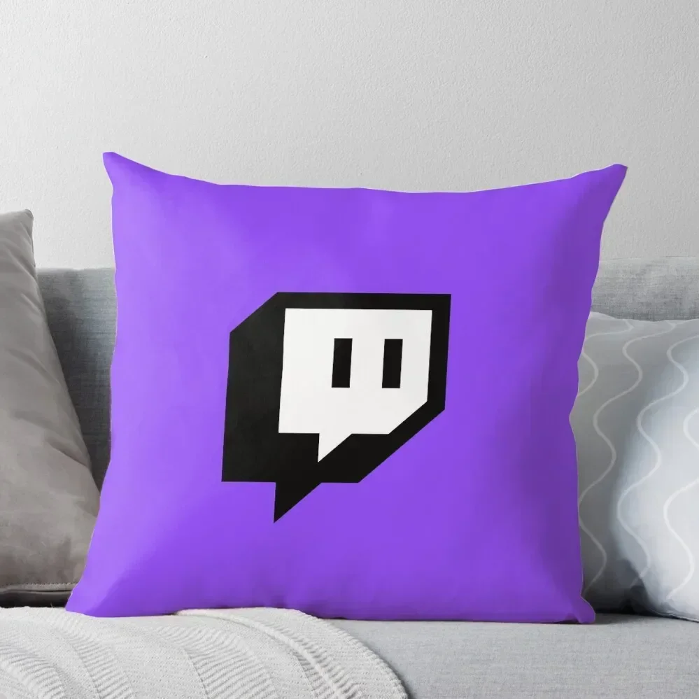 twitch TV Logo Icon (new) Throw Pillow ornamental pillows Embroidered Cushion Cover pillow