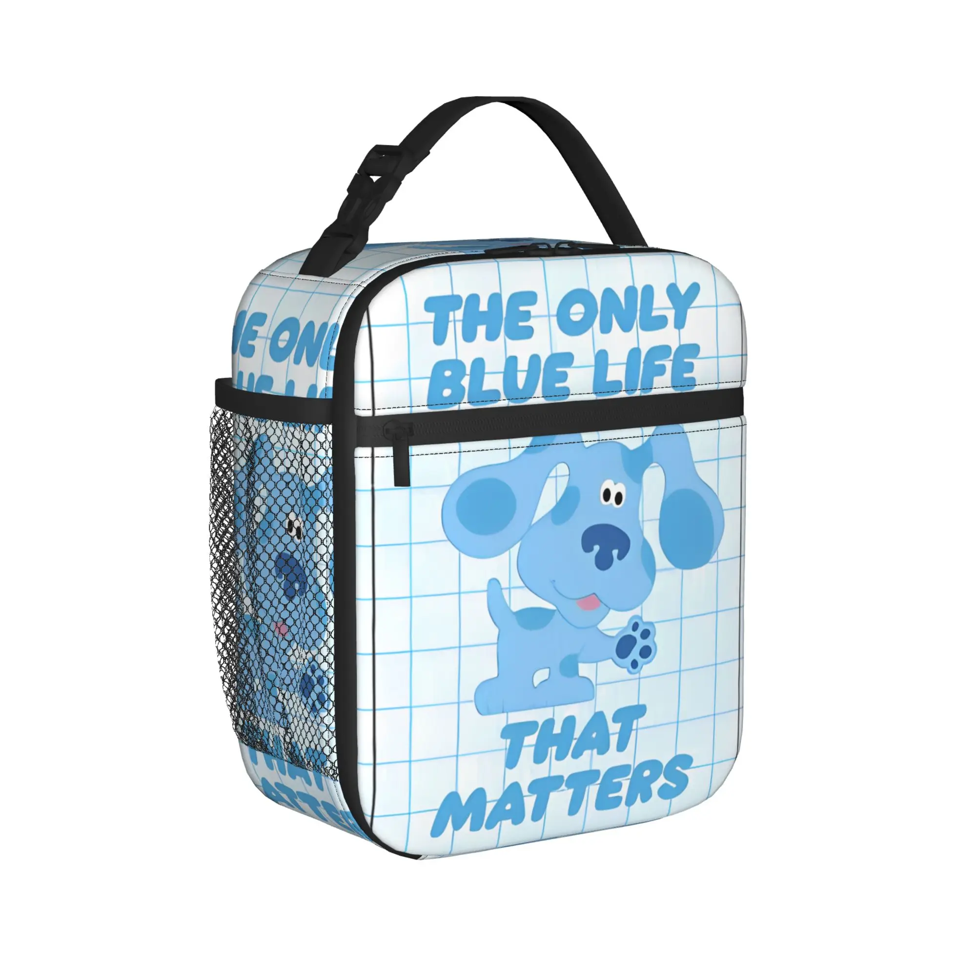 Blues Clues Life Matters Sacs à lunch isothermes, sac isotherme réutilisable, conteneur de repas, boîte à lunch étanche, sac à lunch pour fille et garçon, plage