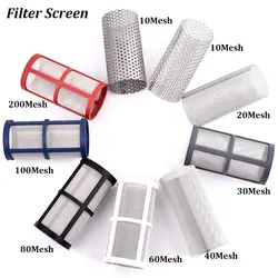 Filtro de malla para regar el jardín, accesorios de filtro de acero inoxidable, filtro de impurezas para purificación de cocina, 10 ~ 200