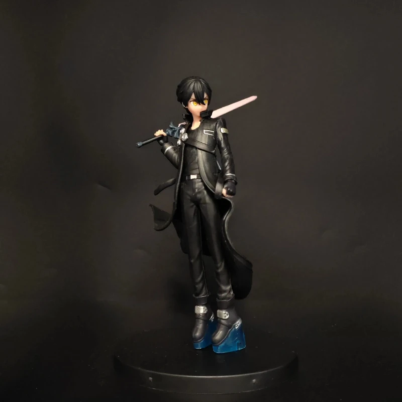 Anime Sword Art Online Kirigaya Kazuto Standing Posture Action Figure PVC Model Collection Doll Desktop Ornament Gift For Anime