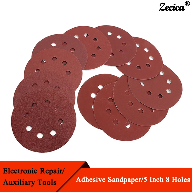 

Sanding Discs 5 Inch 8Holes Hook and Loop Adhesive Sandpaper 125mm 60~2000 Grits For Random Orbital Sander Abrasive Sheets Tools