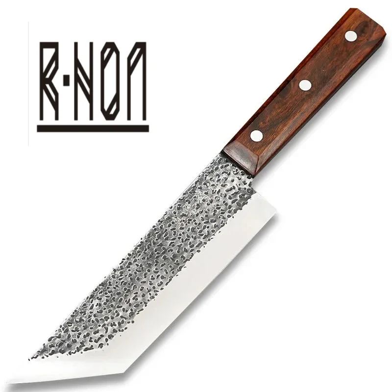 RHON Forged Hammer Eel Knife S/S 8Cr18 Japanese Kitchen Utility Fish Meat Slicing Salmon Sushi Small Vegetable Cutting Knives