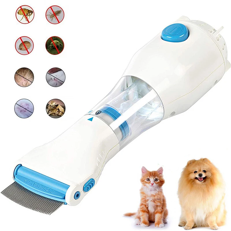 Electric Lice Grabber Multifunctional Physical Flea Removal Killer Brush Pets Comb Pet Hair Cleaner Lice Remover Comb