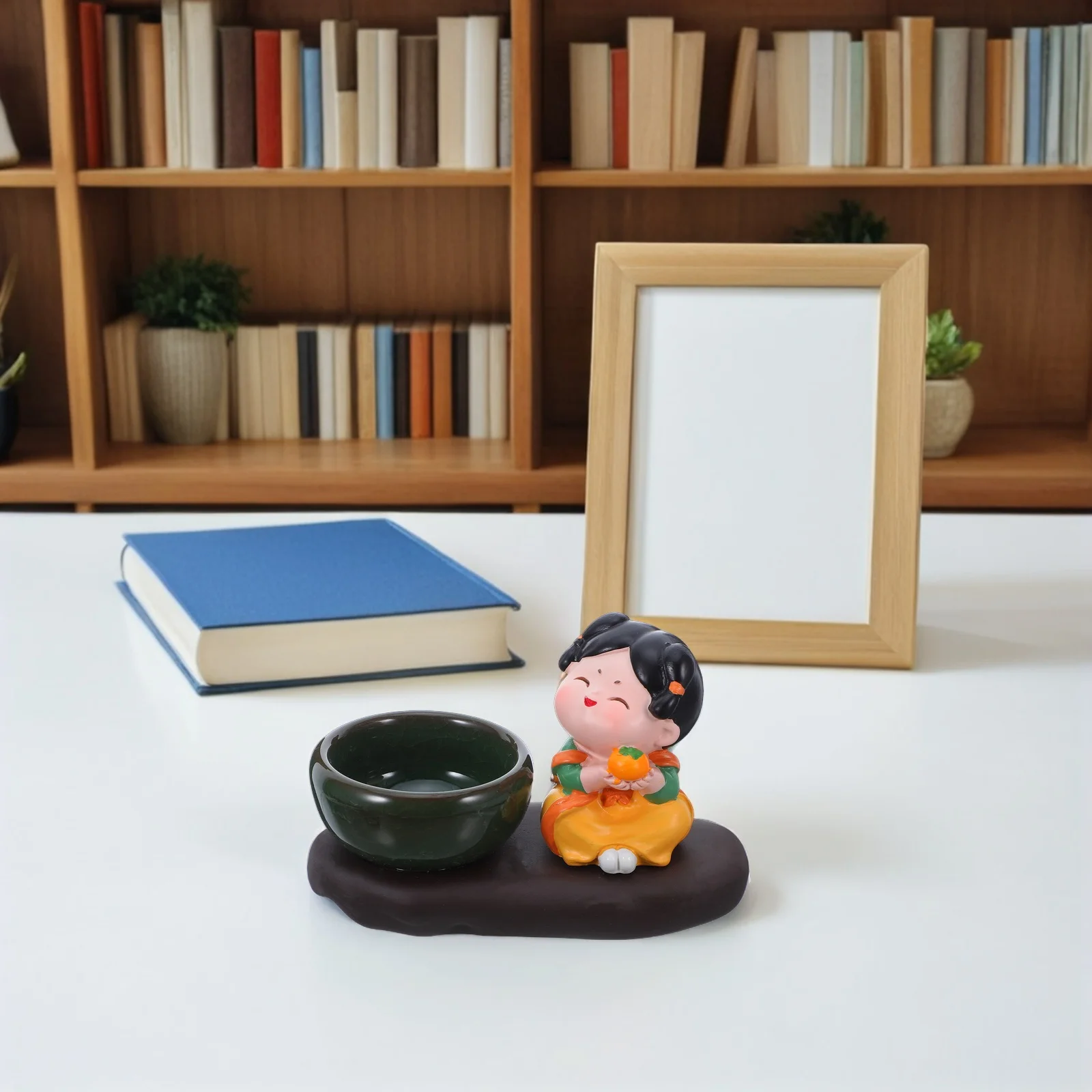 

Chinese Style Ceramic Incense Stick Burner Vintage Aromatherapy Holder for Home Bedroom Office Tearoom Yoga Relaxation