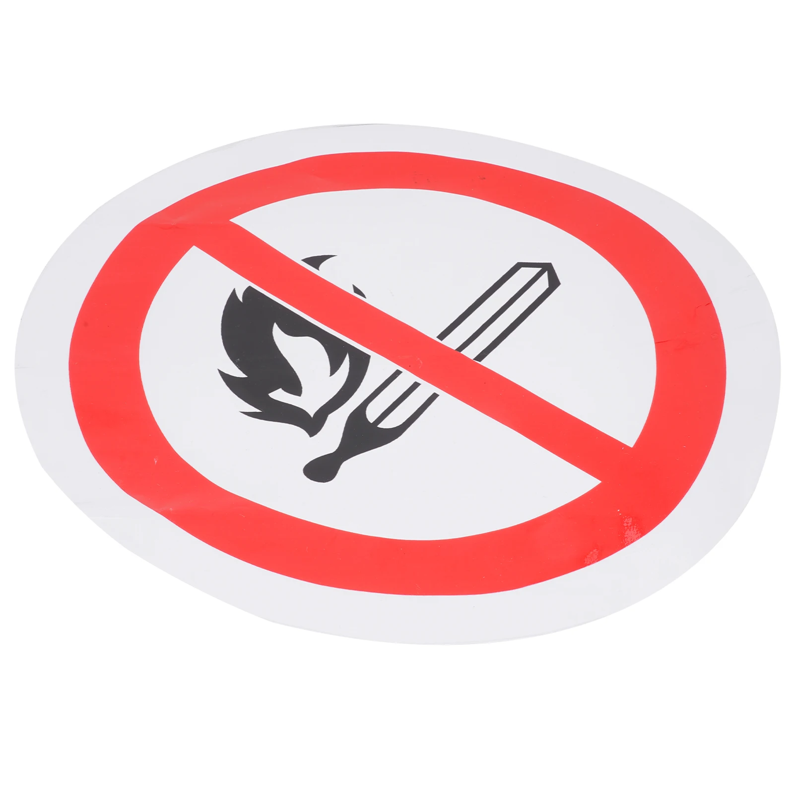 PVC Safety Warning Stickers Danger Decals No Open Flames Labels Caution Signs Reliable Machine Room Warning Sign Self Adhesive