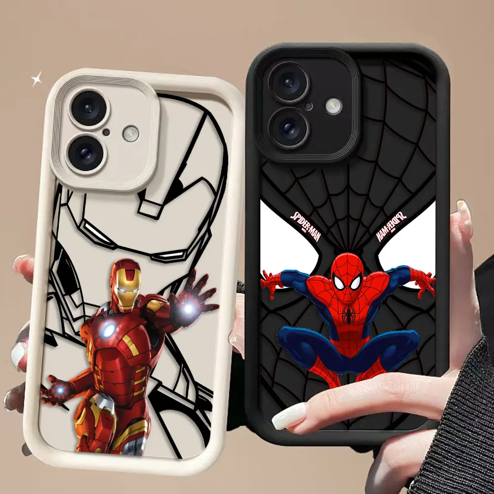 

Marvel Iran Spider-Man Hulk Cover Phone Case For iPhone APPLE 13 12 11 Pro XS Max X XR SE 7 8 6 6S 5 5S Plus 3D Case DIY Shell