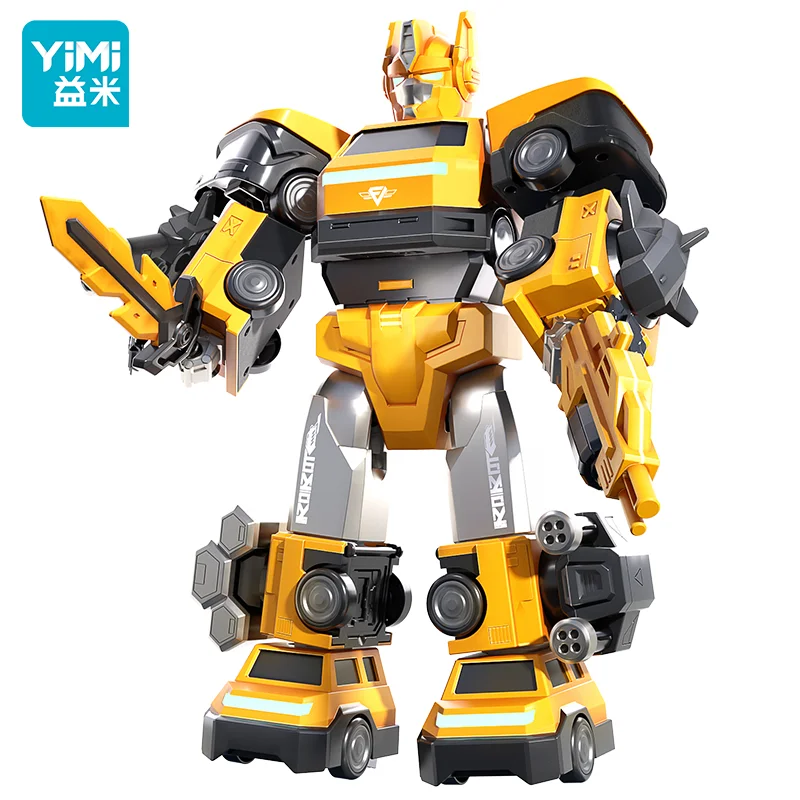 Peuterrobot bouwvoertuigen set transformerende robots voor kinderen Magnetisch speelgoed met stevige connectoren Eenvoudige doe-het-zelf-montage